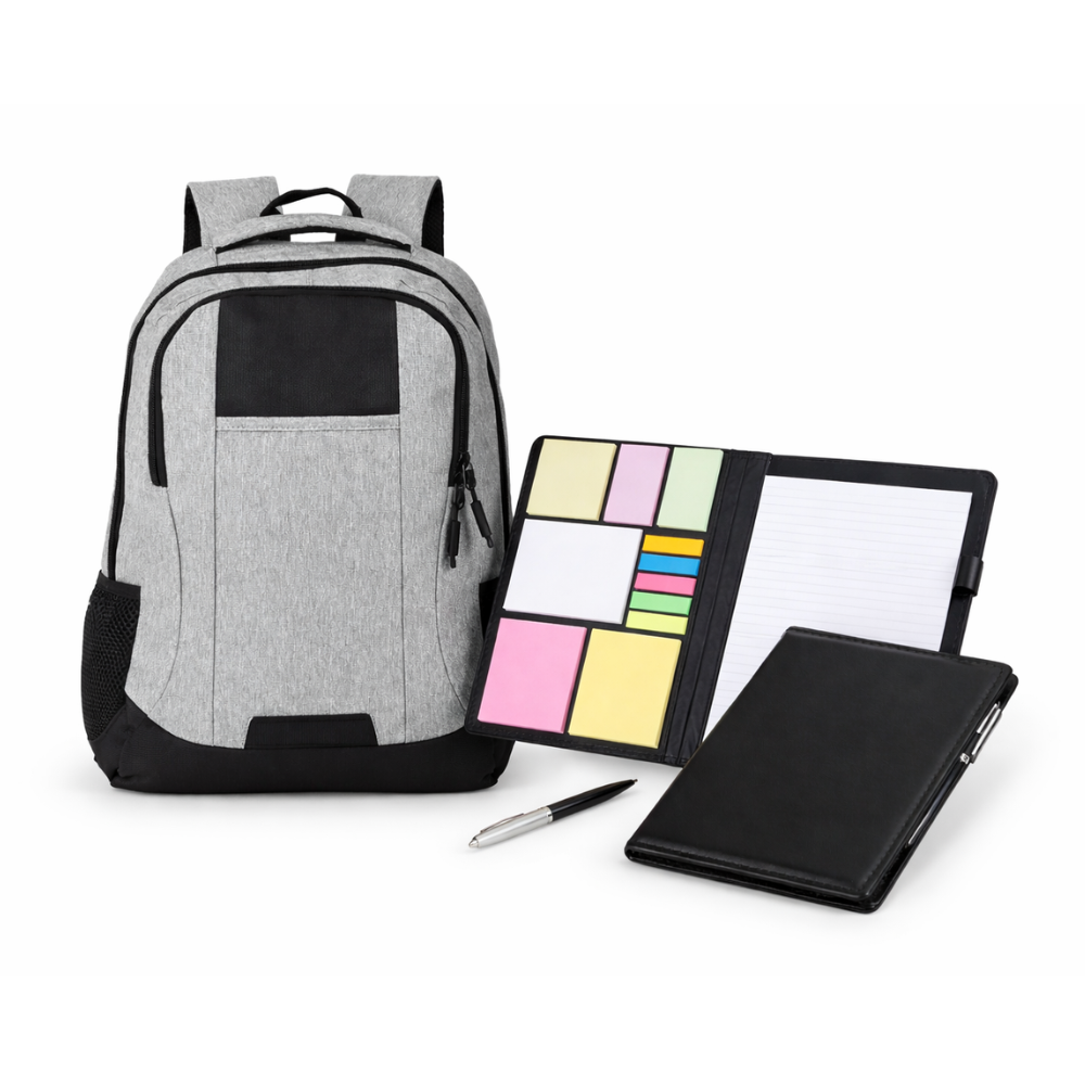 Imagem do produto Kit Boas-Vindas Basic – Mochila Oxford 23L e Pasta Anotações