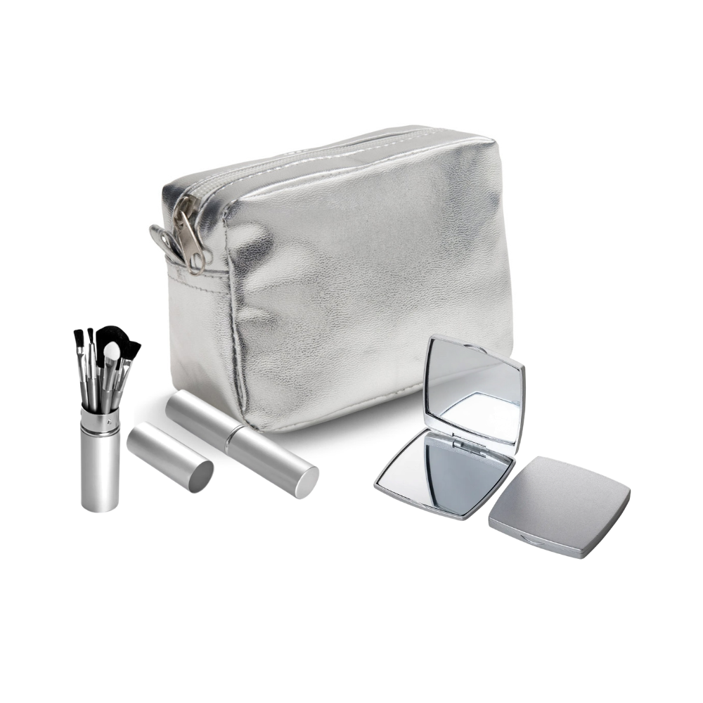 Imagem do produto KIT Go Makeup – Espelho, Pínceis e Bolsa multiusos