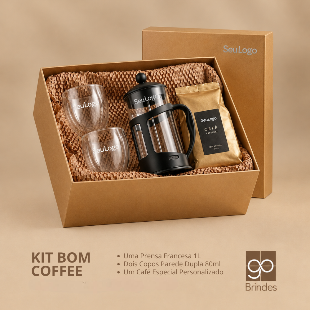 Imagem do produto Kit Bom Coffee Corporativo Personalizado | Go Brindes